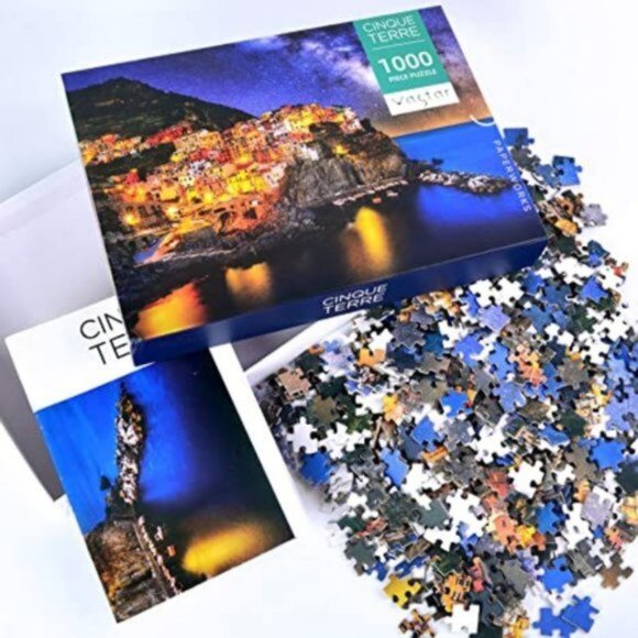 VASTAR 1000 Piece Jigsaw Puzzle for Adults | Cinque Terre Landscape | NIB - Picture 1 of 5